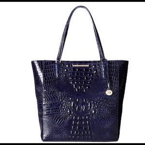 Brahmin Leather Harrison Caryall Satchel